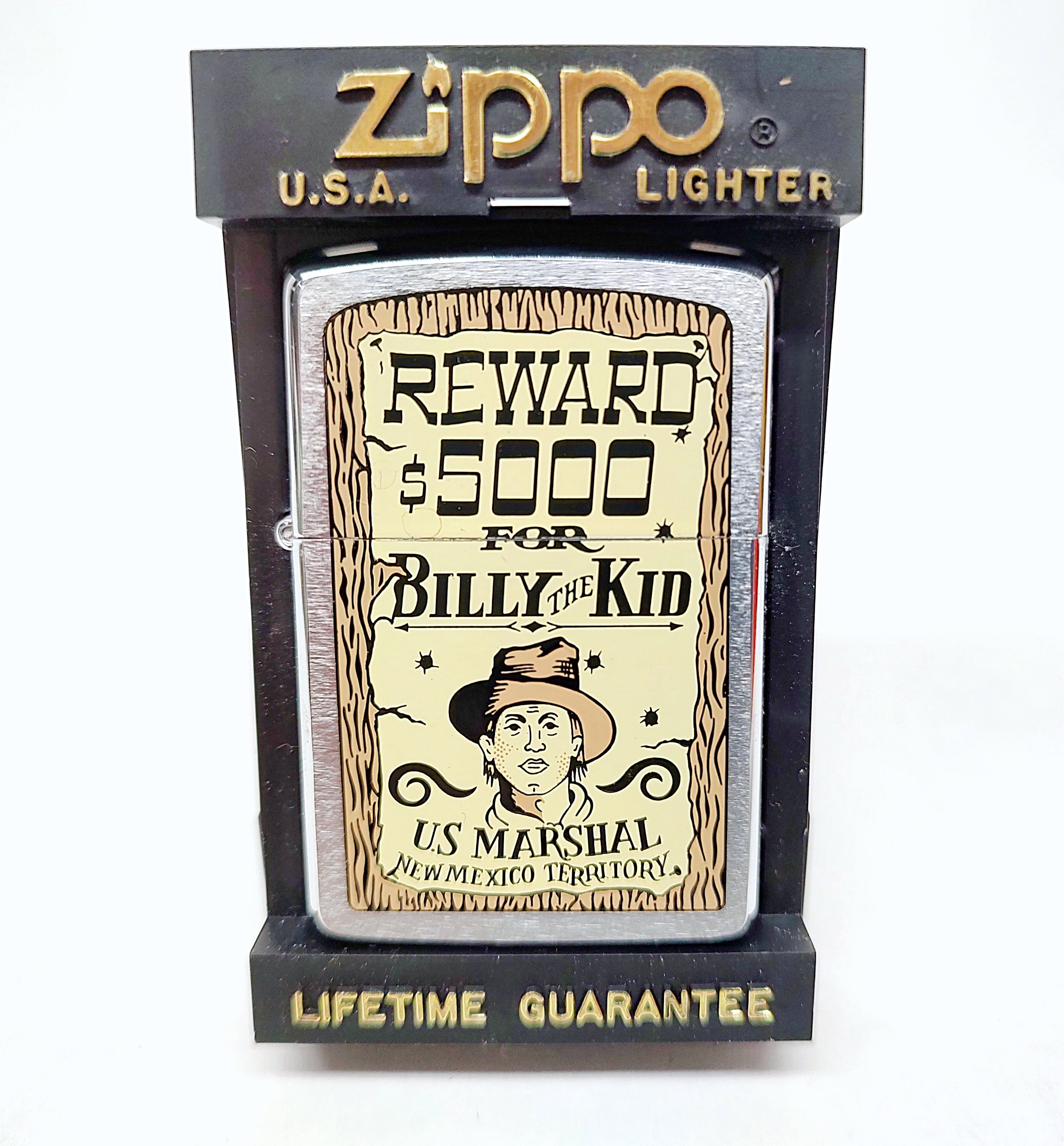 New XI 1995 Reward $5000 For Billy The Kid Zippo Lighter | USA 