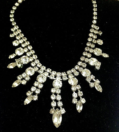 Antique rhinestone deals jewelry