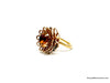 1970 Sarah Coventry Marigold Gold Tone Adjustable Ring - Hers and His Treasures