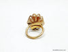 1970 Sarah Coventry Marigold Gold Tone Adjustable Ring - Hers and His Treasures