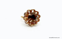 1970 Sarah Coventry Marigold Gold Tone Adjustable Ring - Hers and His Treasures