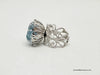 1973 Sarah Coventry Blue Lace Adjustable Filigree Ring - Hers and His Treasures