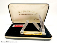 1993 Case XX SC6347 L&N Railroad Second Cut Bone Stockman Pocket Knife - Hers and His Treasures