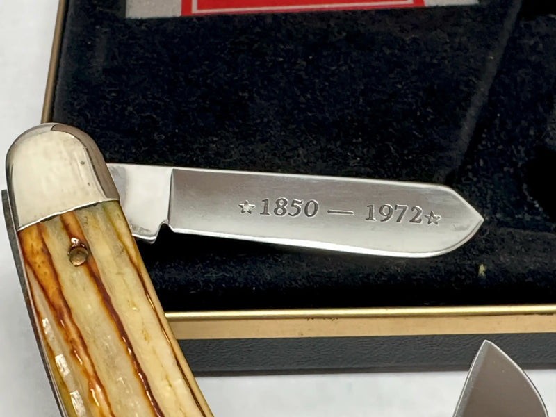 1993 Case XX SC6347 L&N Railroad Second Cut Bone Stockman Pocket Knife - Hers and His Treasures