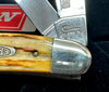 1993 Case XX SC6347 L&N Railroad Second Cut Bone Stockman Pocket Knife - Hers and His Treasures