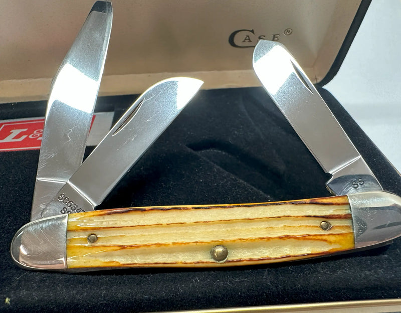 1993 Case XX SC6347 L&N Railroad Second Cut Bone Stockman Pocket Knife - Hers and His Treasures