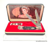 1997 Case XX 6254 Princess Diana Purple Bone Trapper Pocket Knife - Hers and His Treasures