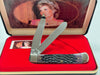 1997 Case XX 6254 Princess Diana Purple Bone Trapper Pocket Knife - Hers and His Treasures