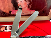 1997 Case XX 6254 Princess Diana Purple Bone Trapper Pocket Knife - Hers and His Treasures