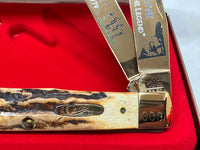 2000 Case XX 5254 John Wayne The Duke Stag Trapper Pocket Knife - Hers and His Treasures