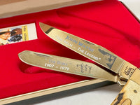 2000 Case XX 5254 John Wayne The Duke Stag Trapper Pocket Knife - Hers and His Treasures