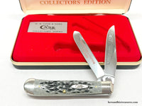 2001 Case XX 6254 L&N Railroad Black Bone Trapper Pocket Knife - Hers and His Treasures