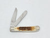 2001 Case XX 6254 Dale Earnhardt Amber Bone Trapper Pocket Knife - Hers and His Treasures