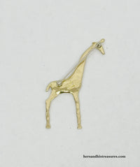 Vintage Modernist Anne Dick Giraffe Pin - Hers and His Treasures