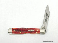 2005 Case XX 6111 1/2L Old Red Pocket Worn Cheetah Pocket Knife - Hers and His Treasures