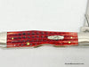 2005 Case XX 6111 1/2L Old Red Pocket Worn Cheetah Pocket Knife - Hers and His Treasures