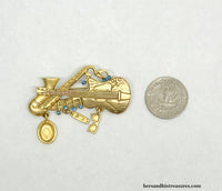 Vintage Danecraft Musical Instruments Brooch Pin | USA - Hers and His Treasures