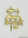 Vintage Danecraft Sewing Machine Brooch Pin | USA - Hers and His Treasures