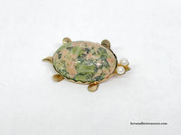 Vintage DeCurtis 14KGF Scarab Turtle Brooch Pin - Hers and His Treasures