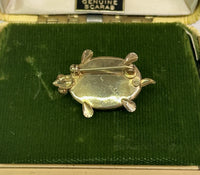 Vintage DeCurtis 14KGF Scarab Turtle Brooch Pin - Hers and His Treasures