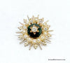 1953 Emmons Crown Jewel Starburst Brooch Pin | USA - Hers and His Treasures