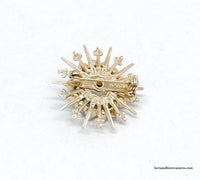 1953 Emmons Crown Jewel Starburst Brooch Pin | USA - Hers and His Treasures