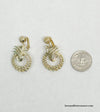 Emmons Gold Tone Dangle Clip-On Earrings | USA - Hers and His Treasures