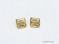 Vintage Givenchy Paris NY Logo Design Earrings - Hers and His Treasures