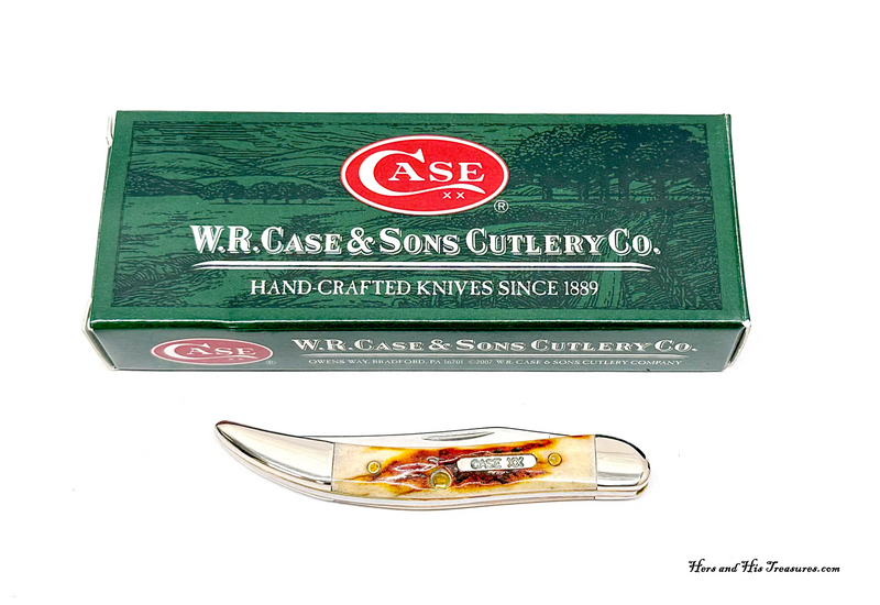 2008 Case XX R511096 Red Stag Tiny Toothpick Pocket Knife - Hers and His Treasures