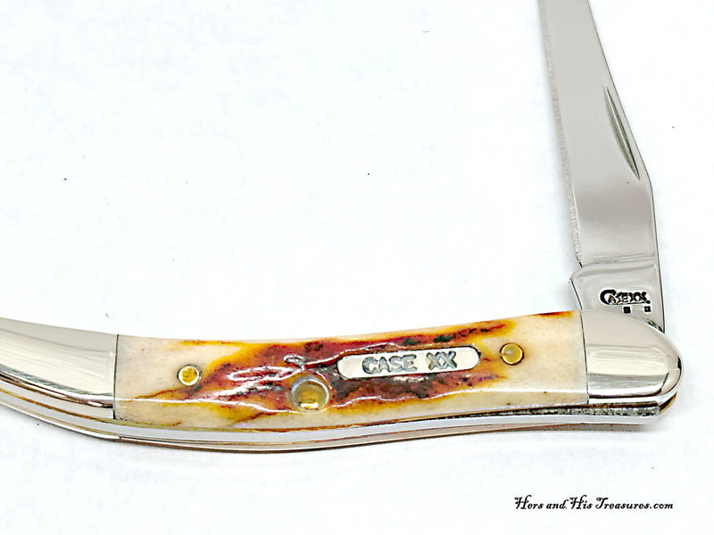 2008 Case XX R511096 Red Stag Tiny Toothpick Pocket Knife - Hers and His Treasures