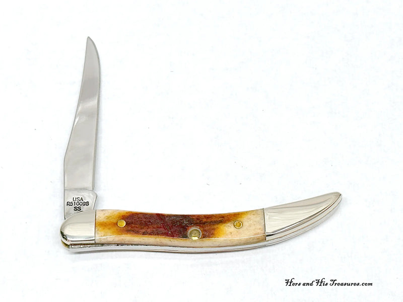 2008 Case XX R511096 Red Stag Tiny Toothpick Pocket Knife - Hers and His Treasures