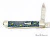 2008 Case XX 6220 Black Laser Etched Bone Peanut Pocket Knife - Hers and His Treasures