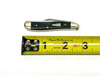 2008 Case XX 6220 Black Laser Etched Bone Peanut Pocket Knife - Hers and His Treasures