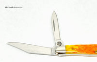 2005 Case XX 6220 Orange Peel Bone Limited Edition Peanut Pocket Knife - Hers and His Treasures