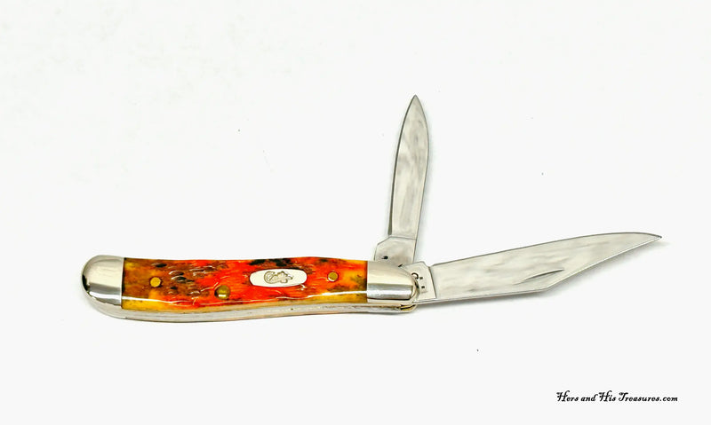 2006 Case XX Autumn Jigged Bone Peanut Pocket Knife - Hers and His Treasures