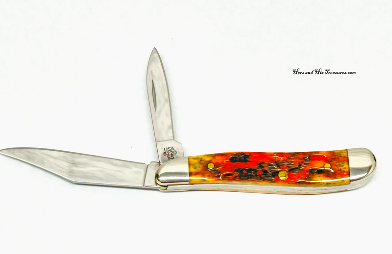 2006 Case XX Autumn Jigged Bone Peanut Pocket Knife - Hers and His Treasures