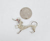 Vintage Silver Tone Dachshund Weiner Dog Brooch with Rhinestones - Hers and His Treasures