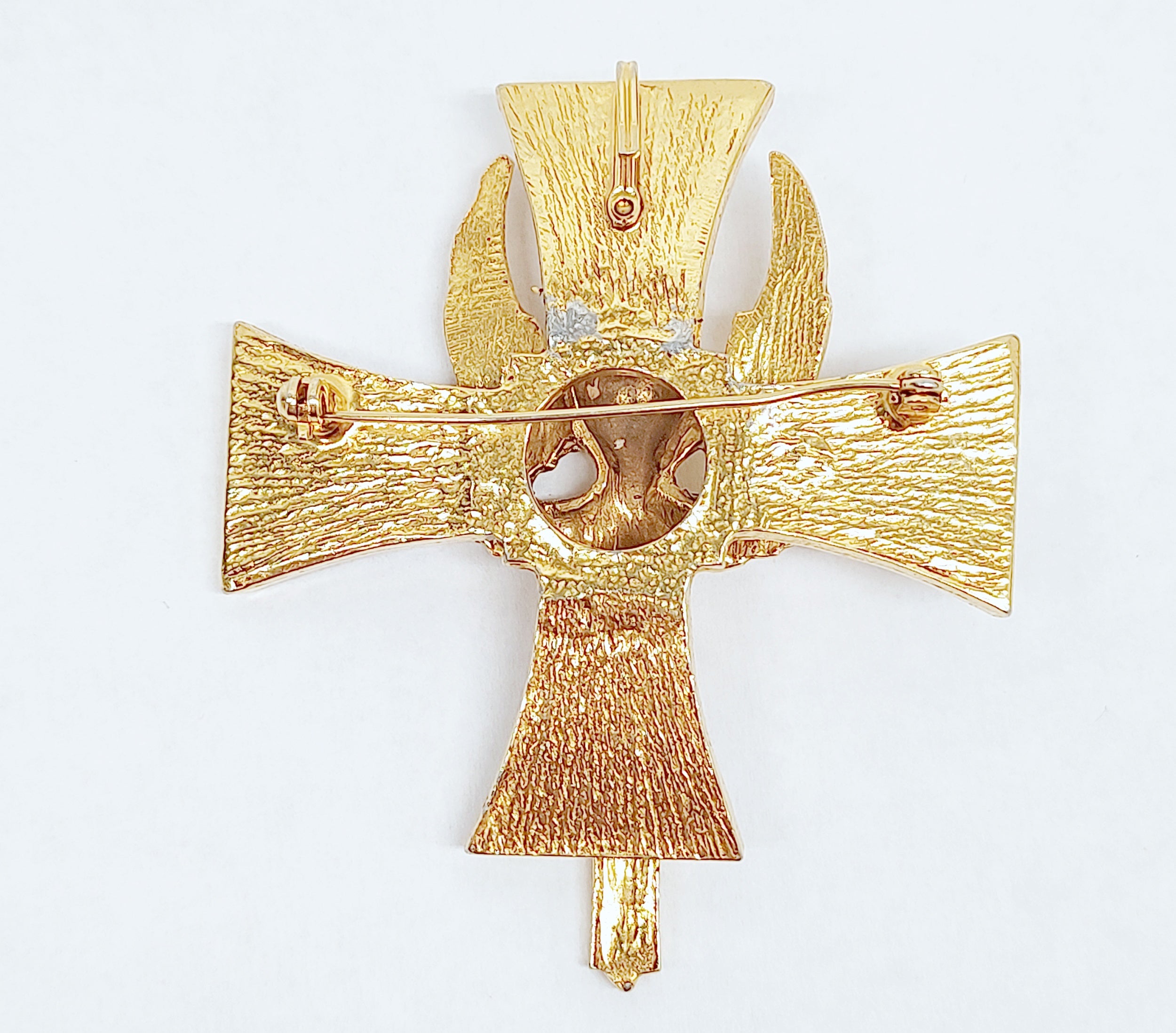 Cross brooch on sale