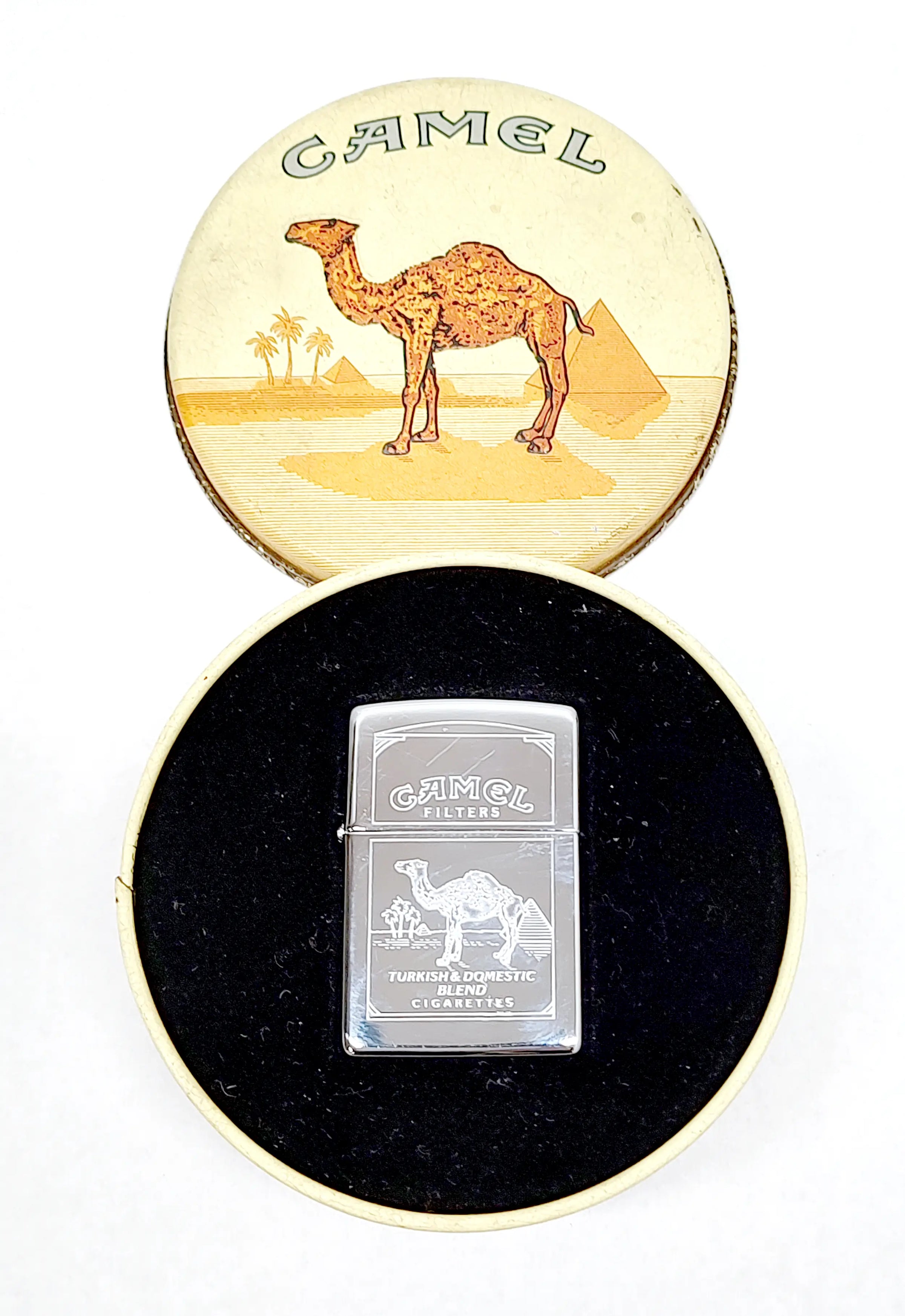 New XI 1995 Camel Filters Turkish Blend High Polished Chrome Zippo Lighter