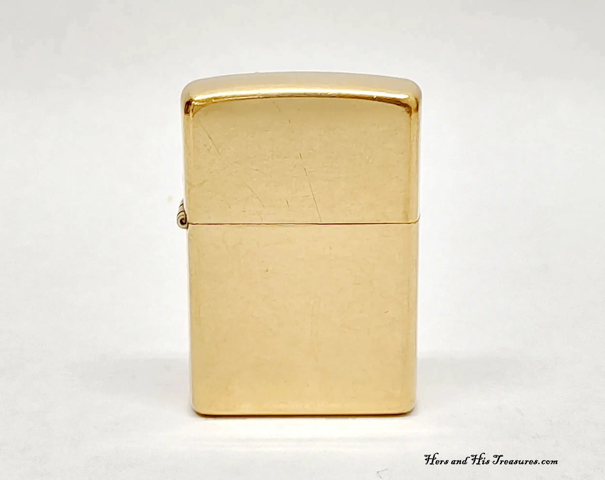 2003 Zippo Street Brass Classic Pocket Lighter - Hers and His Treasures