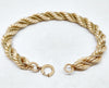 Vintage Gold Filled Twisted Rope Bracelet and Earring Set - Hers and His Treasures