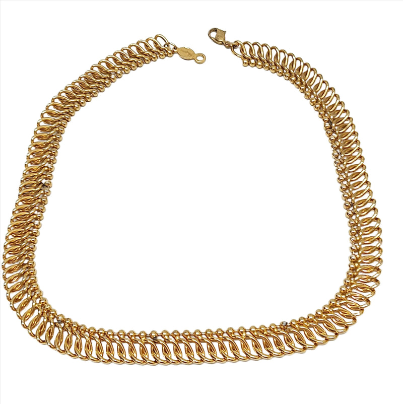 Vintage Napier Gold Tone Chain Link Necklace | USA - Hers and His Treasures