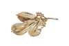 Vintage Crown Trifari Gold Tone Leaf Brooch | USA - Hers and His Treasures