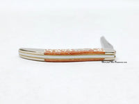 New 2008 Case XX 610096 Giraffe Print Bone Tiny Toothpick Pocket Knife