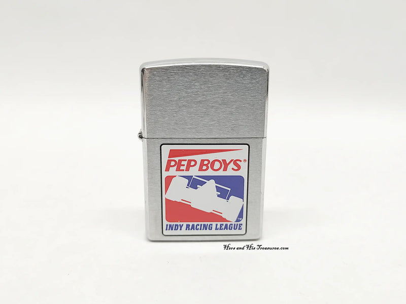 1999 Indy Racing League Pep Boys Zippo and Keychain Set