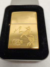 XIV 1998 Samuel Sam Colt High Polished Brass Zippo Lighter  - Hers and HIs Treasures