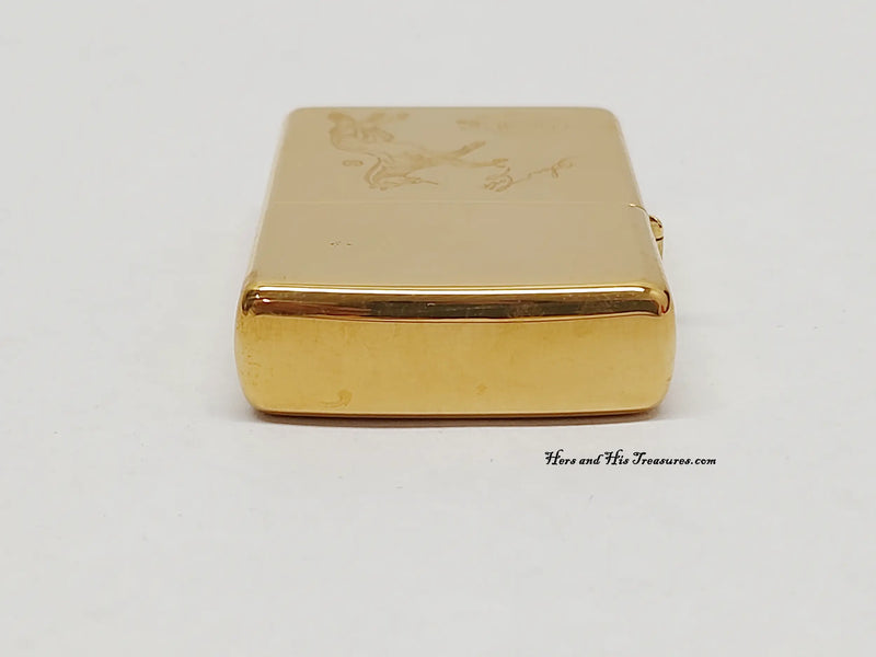 XIV 1998 Samuel Sam Colt High Polished Brass Zippo Lighter  - Hers and HIs Treasures