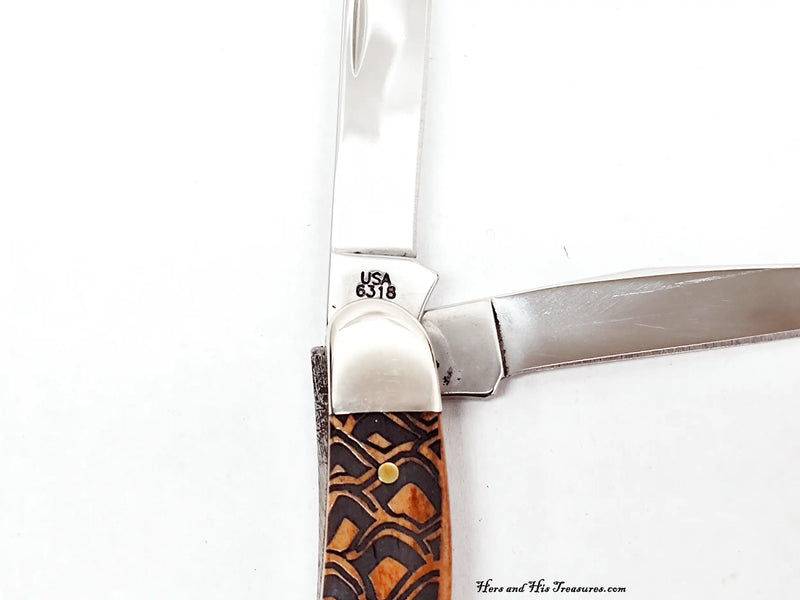 2009 Case XX 6318 Stockman Chestnut Bone Pocket Knife