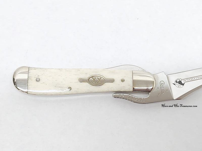 2007 Case XX 61953L Smooth Appaloosa Bone Russlock Pocket Knife