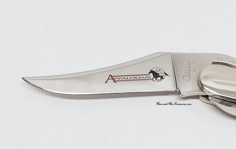 2007 Case XX 61953L Smooth Appaloosa Bone Russlock Pocket Knife